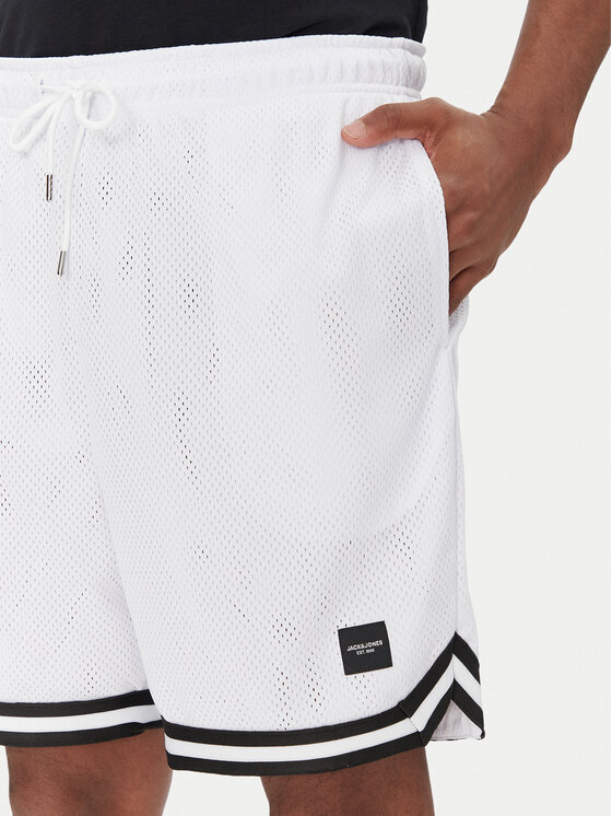 Jack&Jones Jack&Jones Sportske kratke hlače Karl 12277554 Bijela Loose Fit