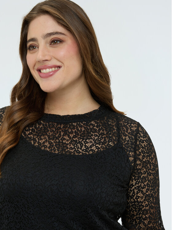 Fiorella Rubino Fiorella Rubino Bluzka G05TL008969N033 Czarny Slim Fit