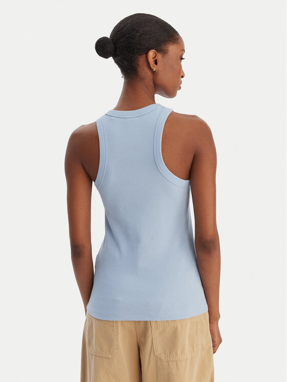 HUGO HUGO Top Easy 50508857 Svetlo modra Slim Fit