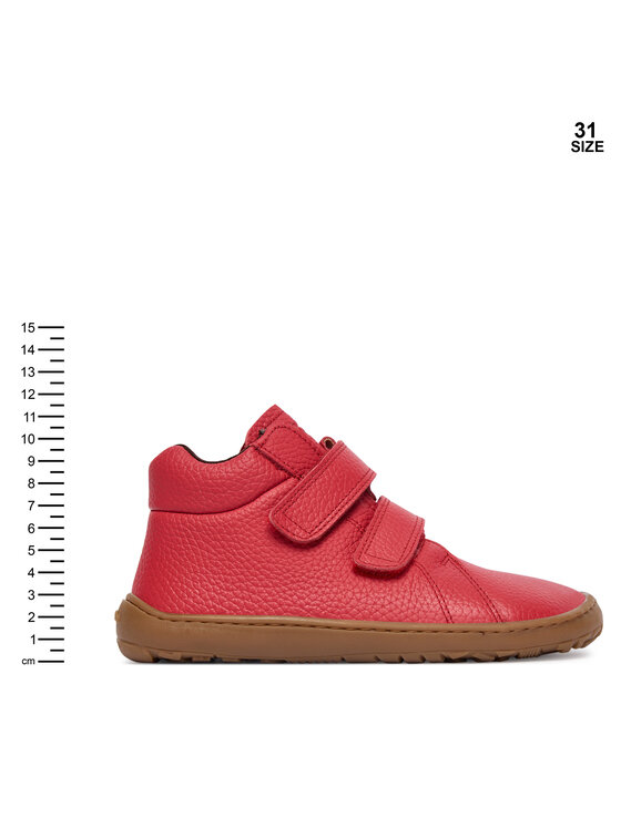 Froddo Froddo Trzewiki Barefoot Winter Furry G3110263-7 S Czerwony