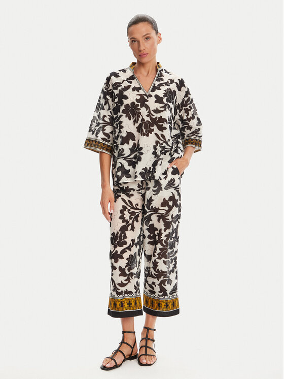 Devotion TWINS Devotion TWINS Bluza Ethnic 025.004G Črna Loose Fit