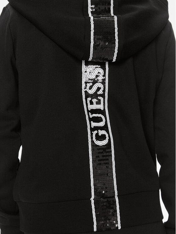 Guess Guess Μπλούζα Giulia V4RQ19 KC3D2 Μαύρο Regular Fit