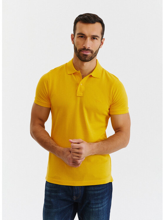 Pako Lorente Pako Lorente Polo P23SF-TX-001 Żółty Regular Fit