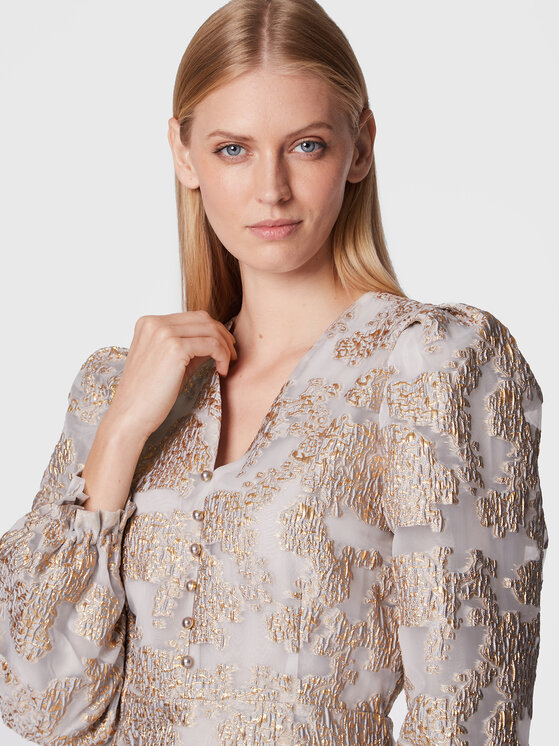 Bruuns Bazaar Bruuns Bazaar Koktel haljina Alba Mia BBW3097 Siva Regular Fit