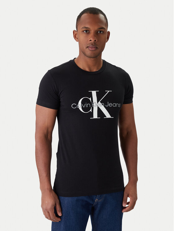 Calvin Klein Jeans Calvin Klein Jeans T-shirt J30J320935 Crna Slim Fit