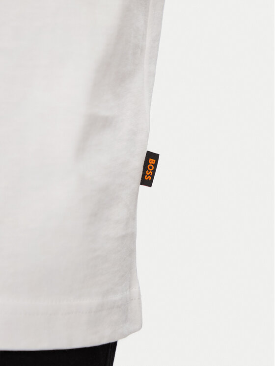 HUGO HUGO T-Shirt Te Motors 50566627 Biały Regular Fit