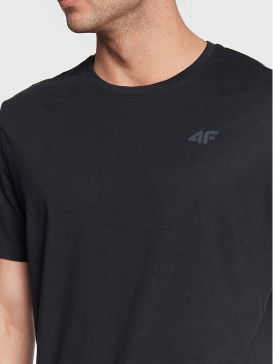 4F 4F T-Shirt H4Z22-TSM352 Granatowy Regular Fit