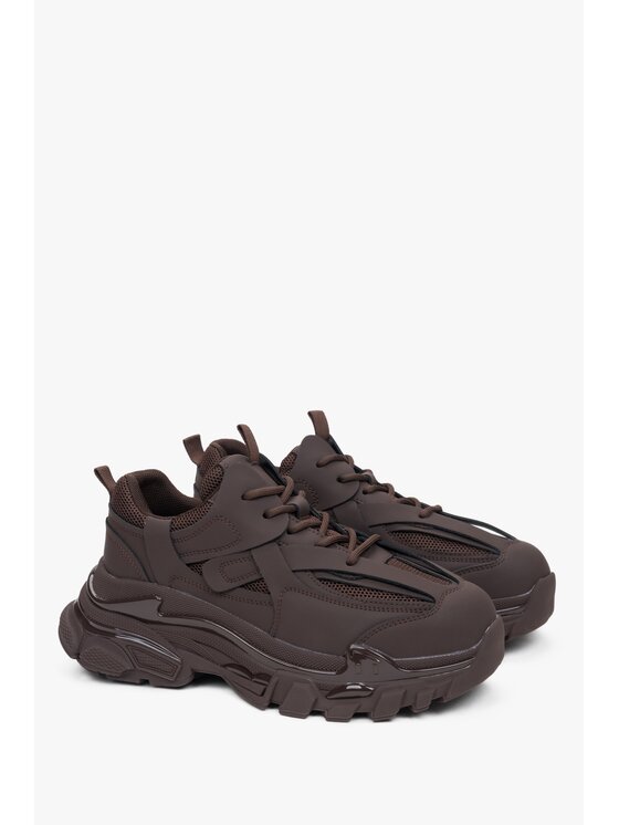 ES8 ES8 Sneakersy ER00114314 Brązowy ciemny