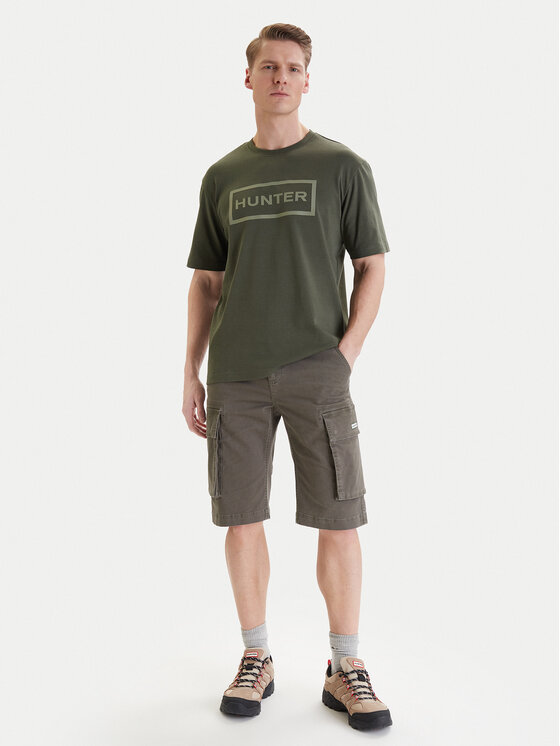 Hunter Hunter Футболка W126-HRMTS-1004-28X Зелений Regular Fit