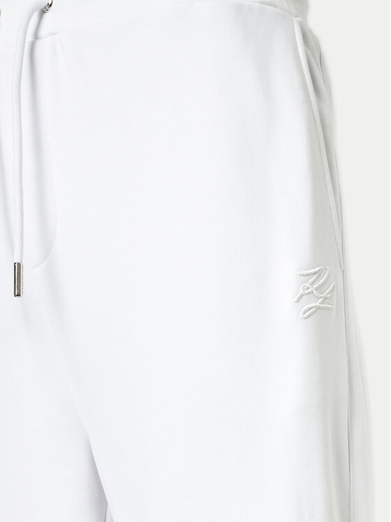 KARL LAGERFELD KARL LAGERFELD Долнище анцуг 705409 543910 Бял Regular Fit