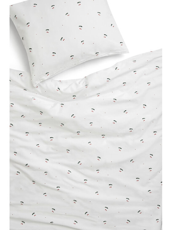 White pocket White pocket Komplet pościeli satynowa Biały