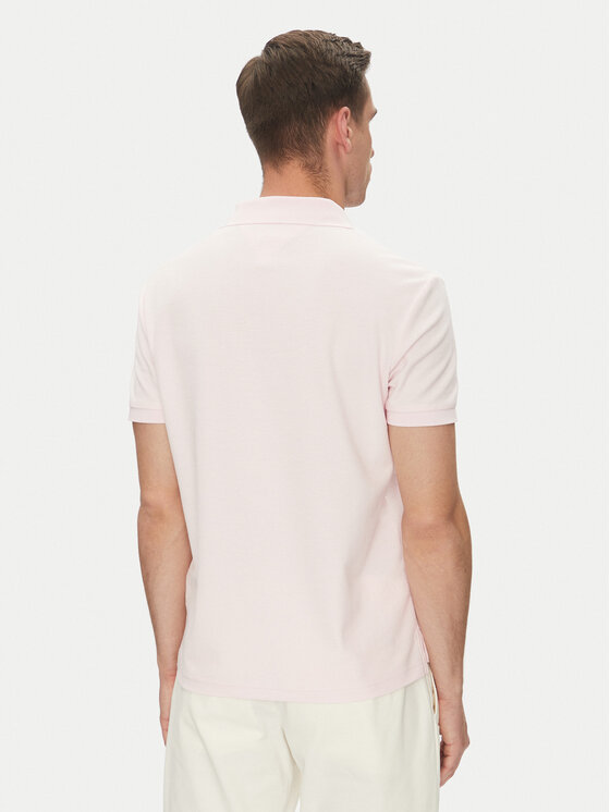 Tommy Hilfiger Tommy Hilfiger Тениска с яка и копчета MW0MW33167 Розов Regular Fit