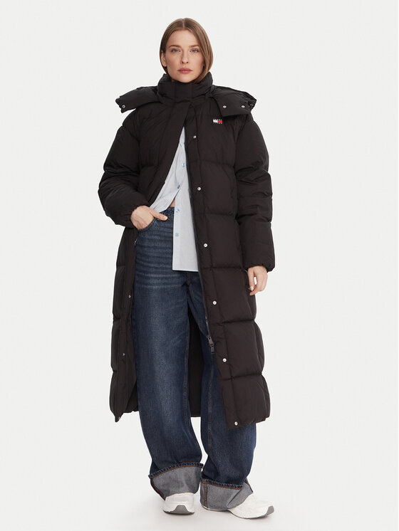 Tommy Jeans Tommy Jeans Παλτό χειμωνιάτικο Alaska DW0DW21977 Μαύρο Relaxed Fit