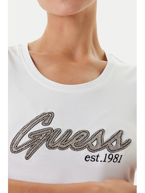 Guess Guess T-krekls W5YI16 J1314 Balts Regular Fit