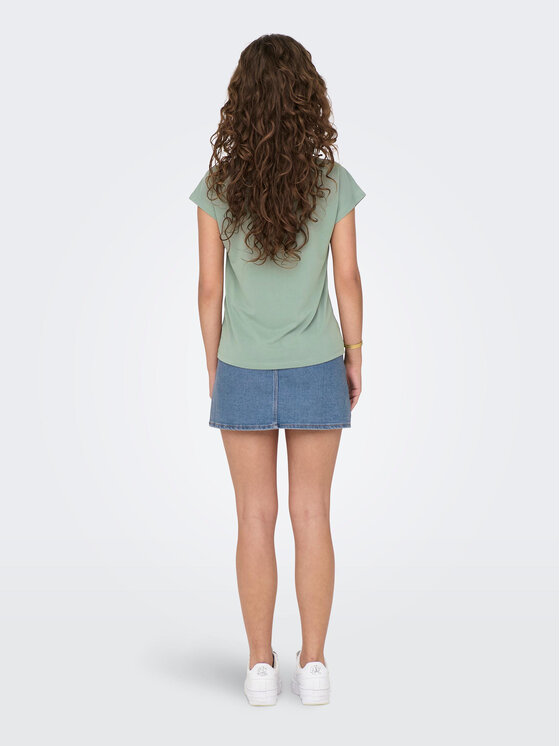 ONLY ONLY Majica Free 15287041 Zelena Regular Fit
