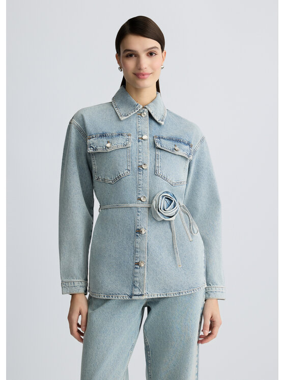 Liu Jo Liu Jo Giacca di jeans UA5276D023978817 Celeste Regular Fit