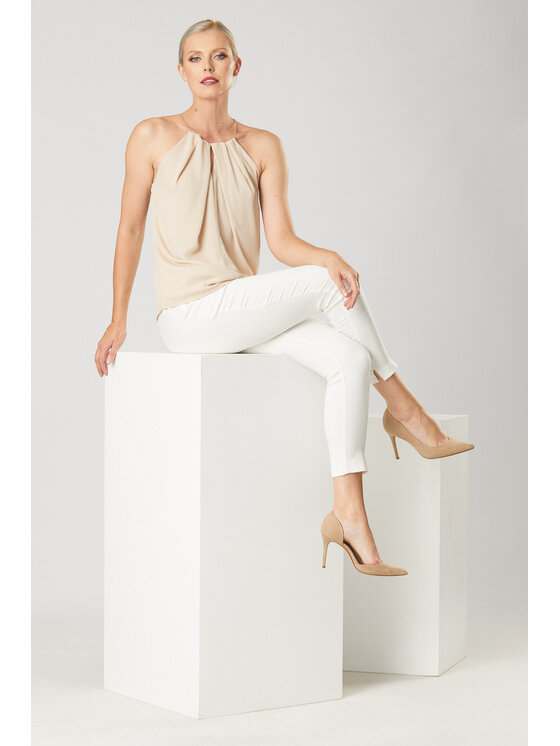 QUIOSQUE QUIOSQUE Bluzka 16-X-202 Beżowy Regular Fit