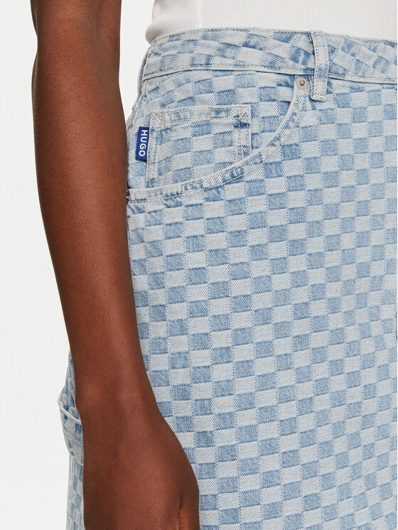 HUGO Hugo Fustă de blugi Gami_B 50517259 Albastru Regular Fit