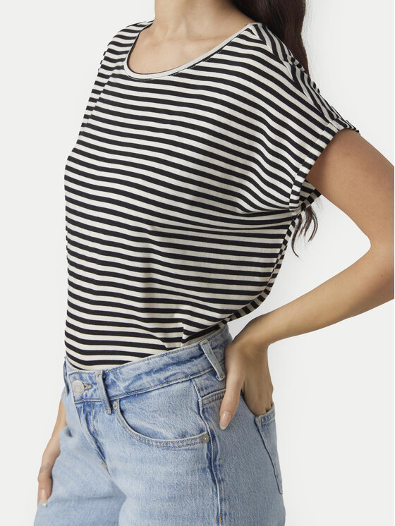 Vero Moda Vero Moda Tričko Ava 10284469 Čierna Regular Fit