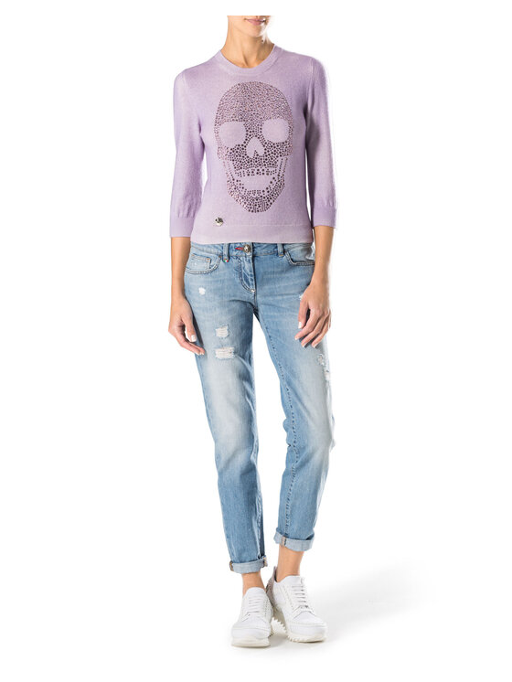 PHILIPP PLEIN PHILIPP PLEIN T-Shirt 22113 Różowy Regular Fit