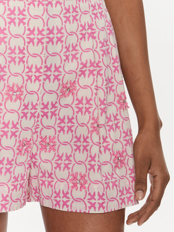 PINKO Pinko Pantalon scurți din material 103192 A1Q1 Roz Regular Fit