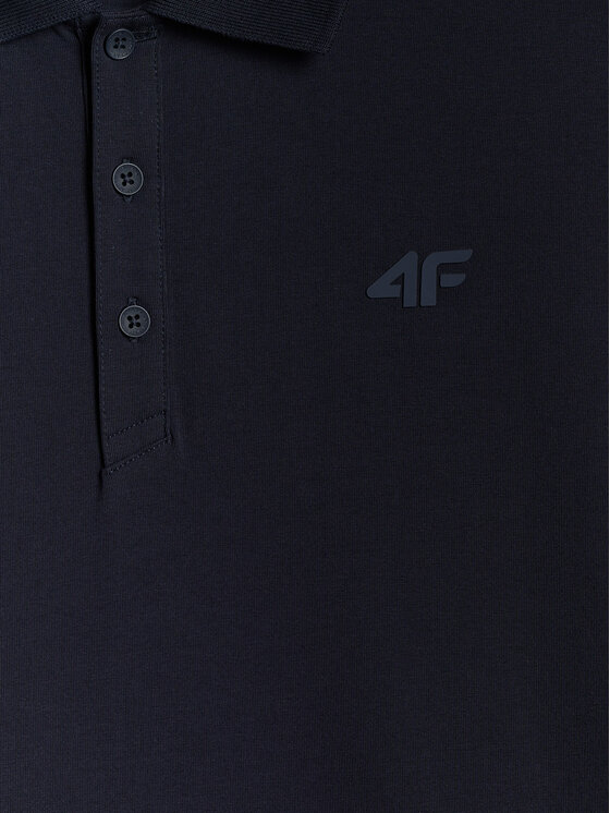 4F 4F Polo NOS Granatowy Regular Fit