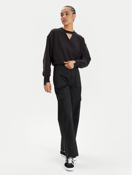 Champion Champion Μπλούζα 117345 Μαύρο Custom Fit