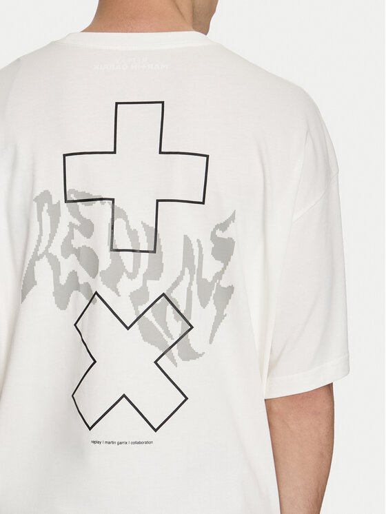 REPLAY Replay T-särk MMG350.000.23454 Valge Oversize