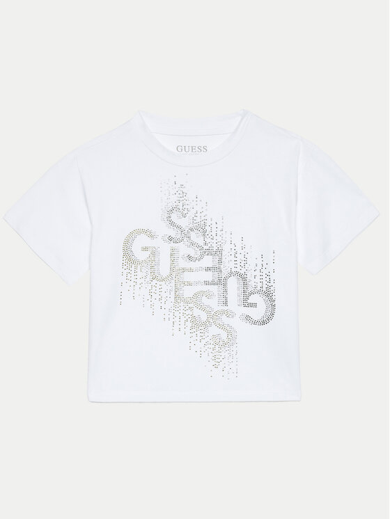Guess Guess Тишърт J4BI05 J1314 Бял Boxy Fit