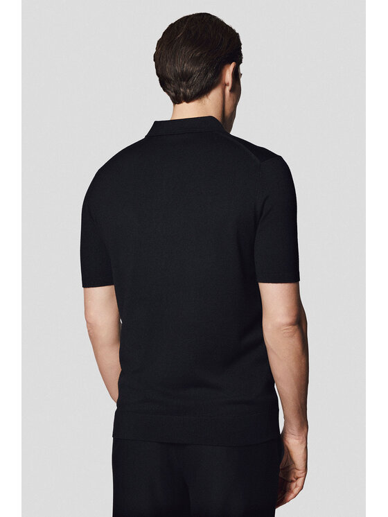 Lancerto Lancerto Polo Nils PO073125000050 Czarny Regular Fit