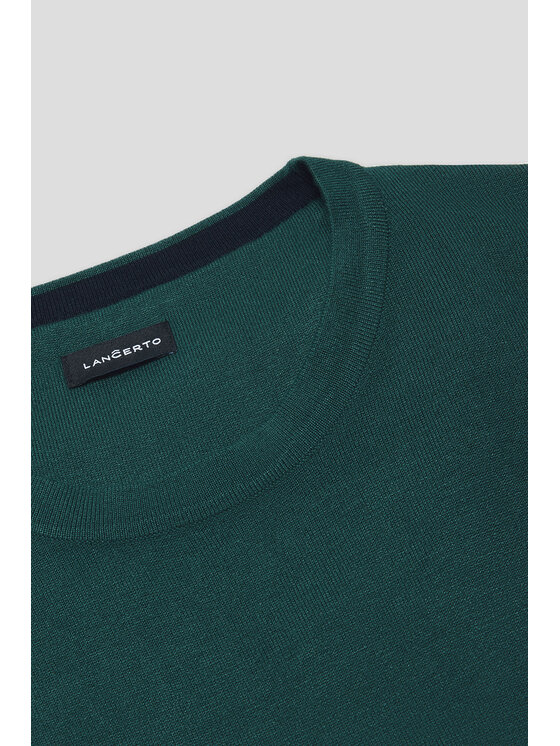 Lancerto Lancerto Sweter Geir SW073224000081 Zielony Regular Fit