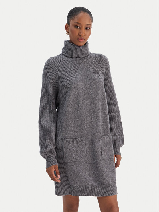 Liu Jo Liu Jo Trikotažinė suknelė MF5063 MS009 Pilka Regular Fit