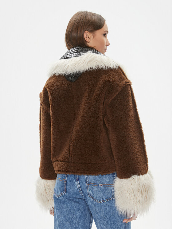 PINKO Pinko Krzno Coco Caban. 102092 A19M Rjava Regular Fit