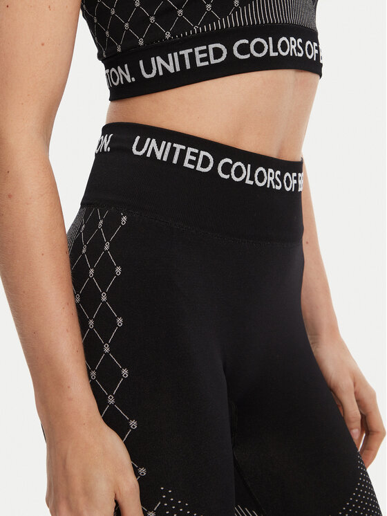 United Colors Of Benetton United Colors Of Benetton Legginsy 3SW63F04I Czarny Slim Fit