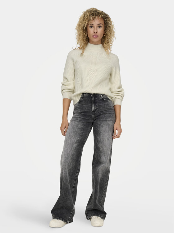 ONLY ONLY Rollkragenpullover Katia 15324678 Écru Regular Fit