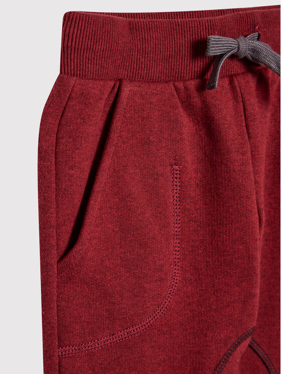 United Colors Of Benetton United Colors Of Benetton Spodnie dresowe 3J73I0493 Bordowy Regular Fit