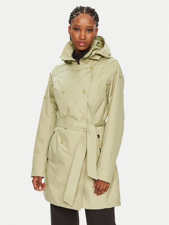 Helly Hansen Prehodni Plašč W Welsey Ii Trench 53247 Zelena Regular Fit