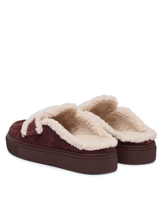 Inuikii Inuikii Klapki Mule Wool 1004.017.0011 Brązowy ciemny