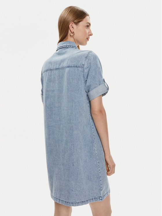 Noisy May Noisy May Sukienka jeansowa New Signe 27030041 Niebieski Loose Fit