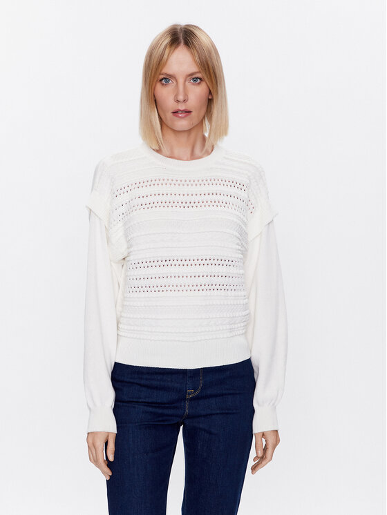 United Colors Of Benetton Maglione 105FD105M Bianco Regular Fit Modivo