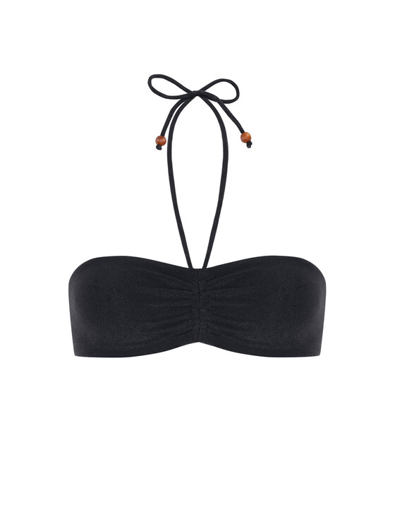 Miss Lou Miss Lou Bikini pezzo sopra G-BE1-CZ Nero