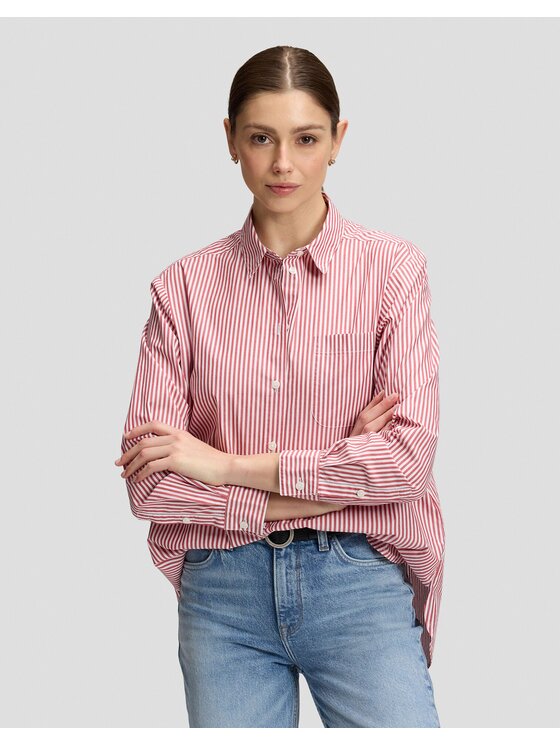 Lee Lee Koszula BOYFRIENDS POCKET SHIRT Różowy Relaxed Fit