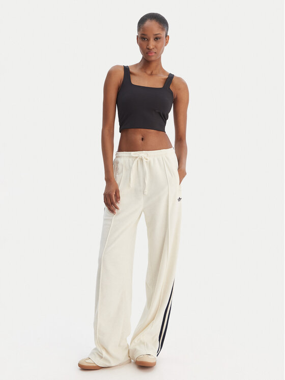 adidas adidas Melegítő alsó Terry Towel Firebird KQ6663 Ekru Loose Fit
