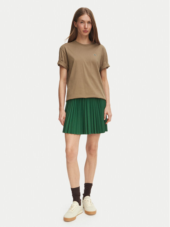Lacoste Lacoste T-Shirt TF7215 Brązowy jasny Regular Fit