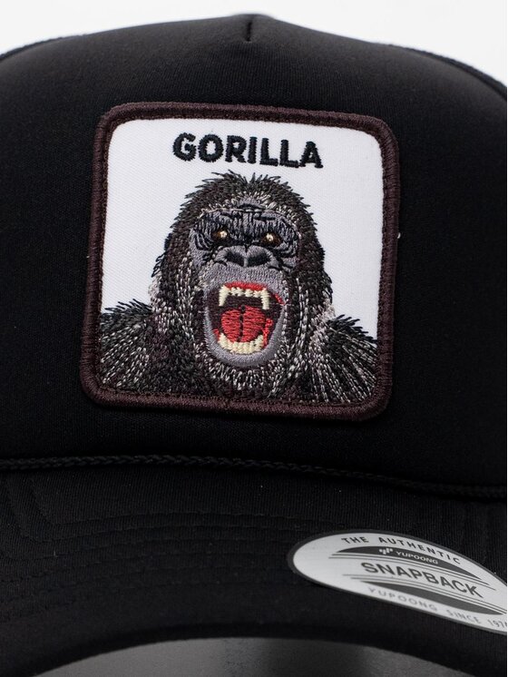 MyStars MyStars Czapka z daszkiem z Gorylem Gorilla Czarny