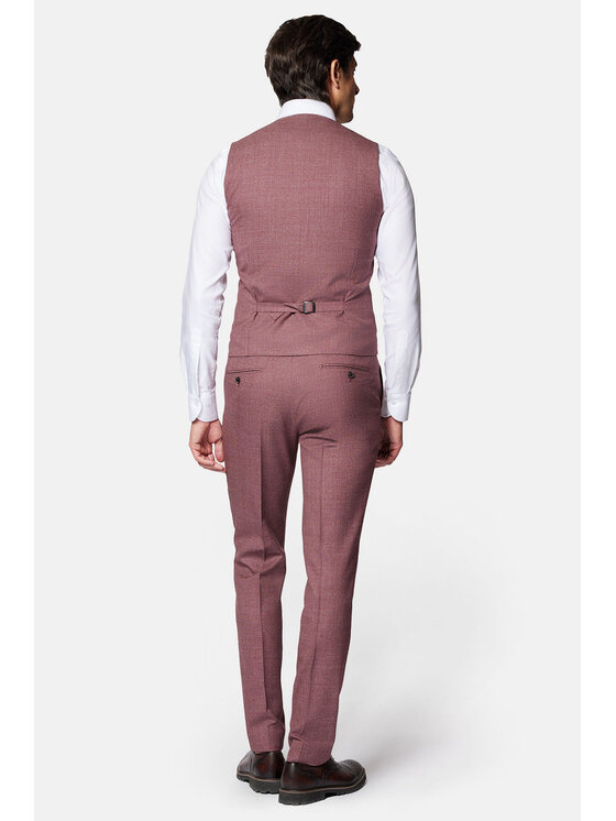 Lancerto Lancerto Kamizelka Rosley KA073124000001 Bordowy Regular Fit