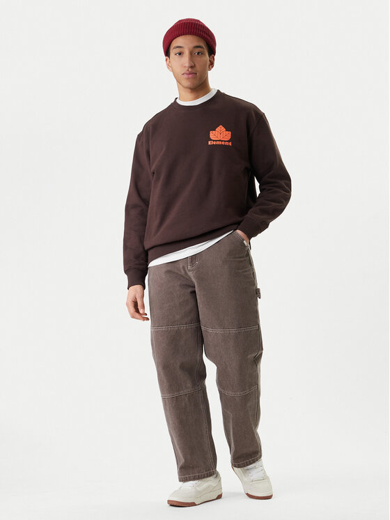 Element Element Felpa Sporting Cr ELYSF00308 Marrone Regular Fit