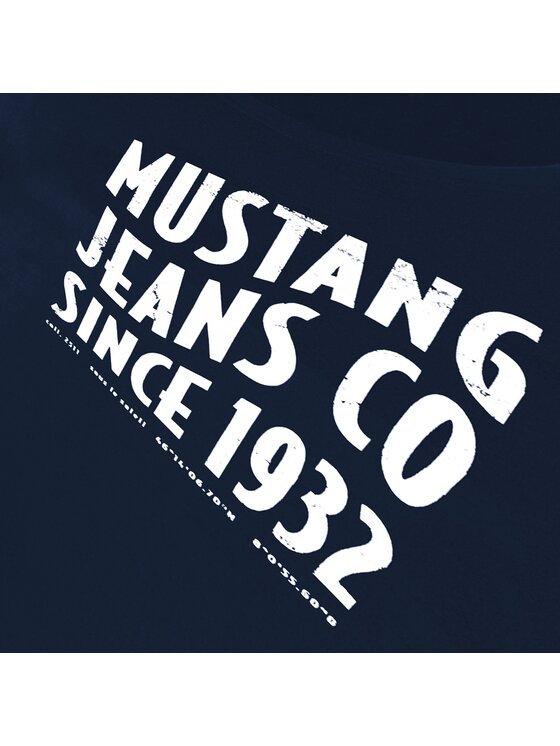 Mustang Mustang T-Shirt KM016 Niebieski Comfortable Fit