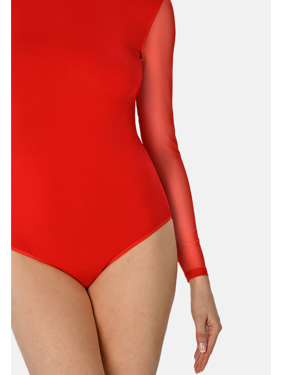 Teyli Teyli Body 629 Czerwony Regular Fit