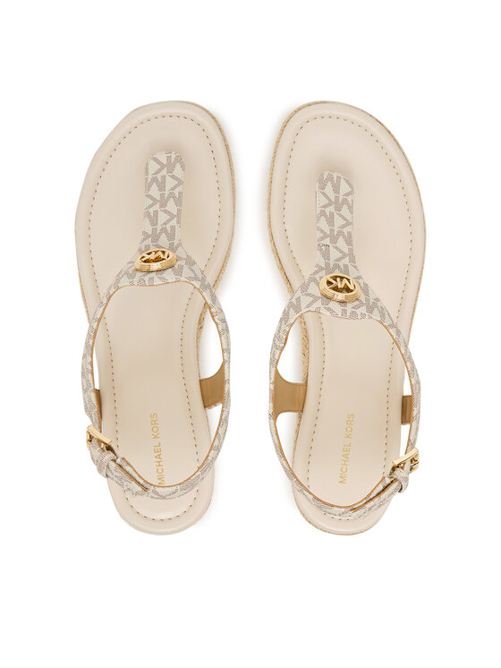 MICHAEL Michael Kors MICHAEL Michael Kors Espadrilky Val Thong Wedge 40S6VAMS1B Écru